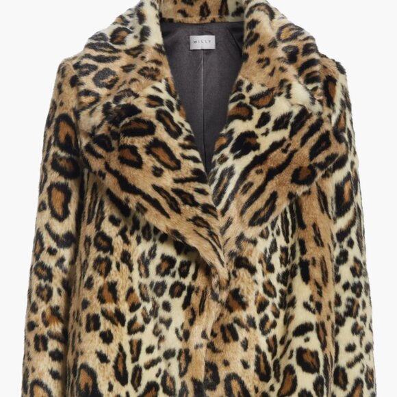 Milly Faux Fur Cheetah Jacket – Like-New Condition - Picture 1 of 7